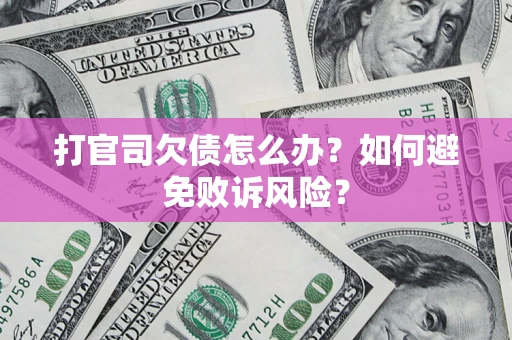 北京打官司欠债怎么办？如何避免败诉风险？