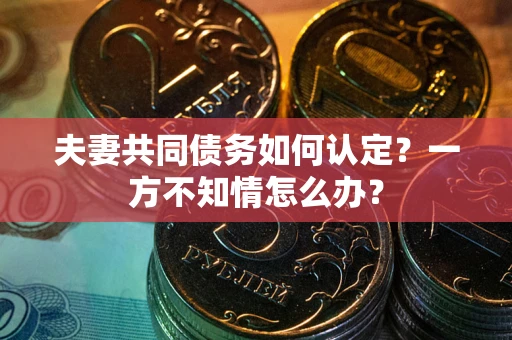 北京夫妻共同债务如何认定？一方不知情怎么办？
