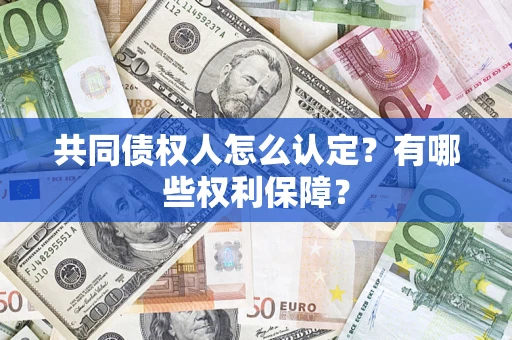 北京共同债权人怎么认定？有哪些权利保障？