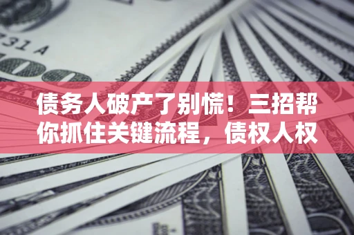 北京债务人破产了别慌！三招帮你抓住关键流程，债权人权益不再缩水