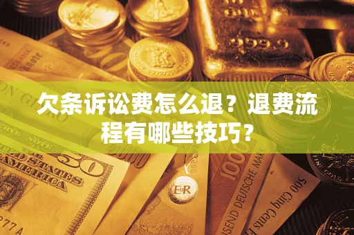 北京欠条诉讼费怎么退？退费流程有哪些技巧？